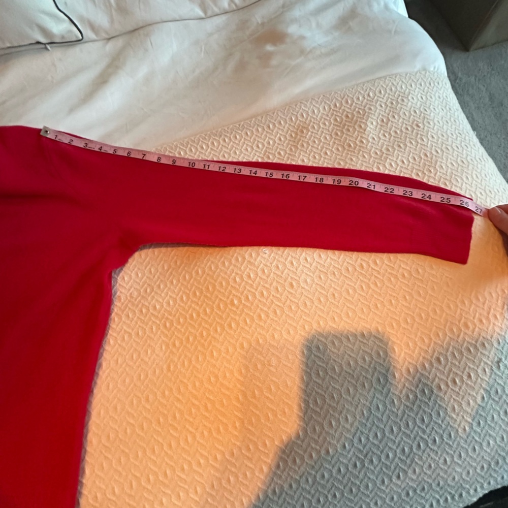 Nordstrom red 100% cashmere crewneck sweater Size XXL - Picture 11 of 13